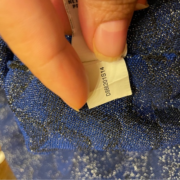 Loved Alina In Blue Rayon Short Casual Dress - Picture 10 of 11